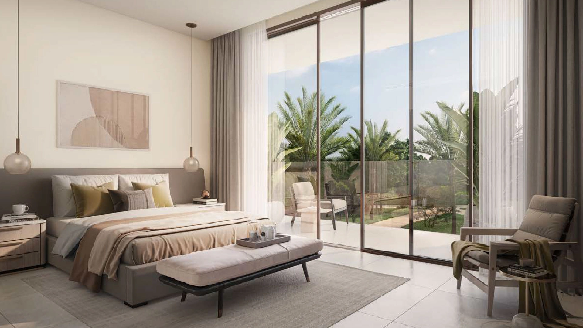 Contemporary interiors with smart technology and refined aesthetics